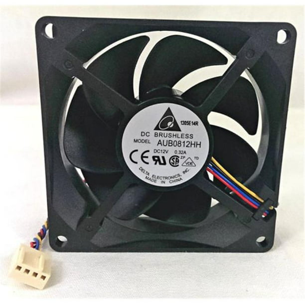 For AVC 8025 80mm x 80mm x 25mm DL08025R12U Hydraulic Bearing Cooler Cooling Fan 12V 0.50A 2Wire 2Pin Connector 